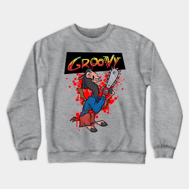 The Emperor's New Groovy Crewneck Sweatshirt by d4n13ldesigns